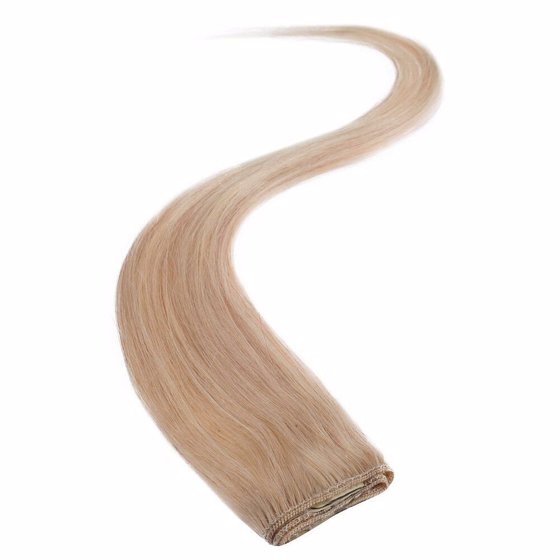 Wildest Dreams Clip In Single Weft Human Hair Extension 18 Inch - 601 Ash Blonde